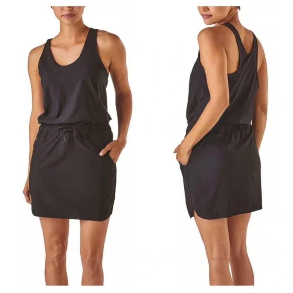 Patagonia Fleetwith Black Midi Dress